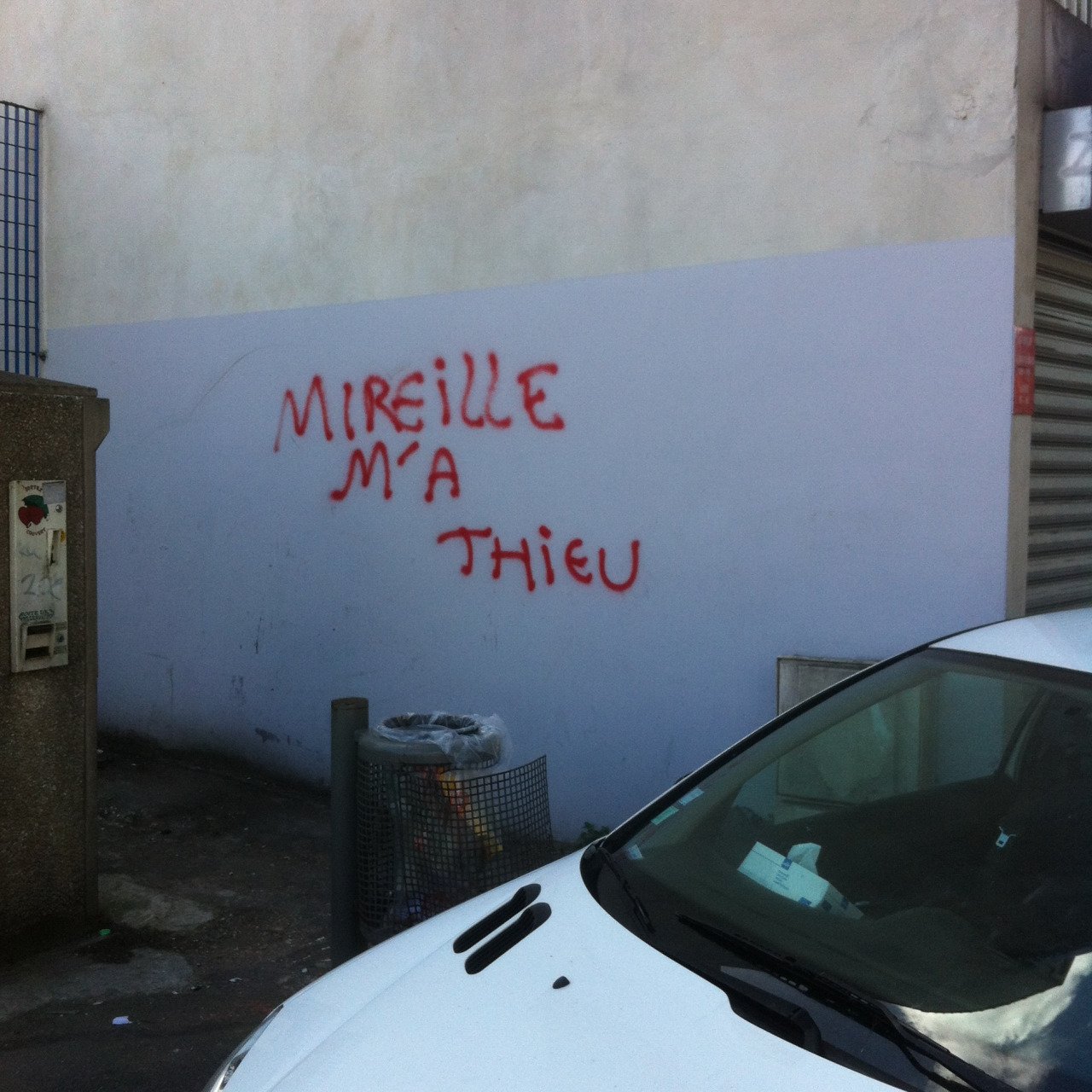 Graffiti Mireille M'a Thieu