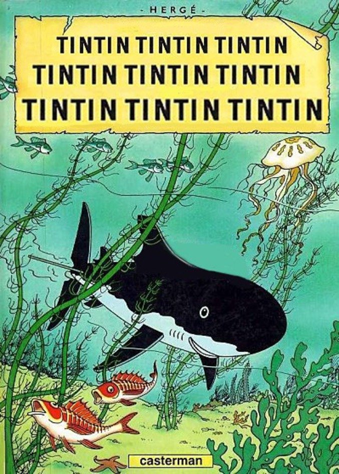 Mashup Tintin Jaws